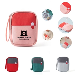 Compact Travel Pill Organizer Pouch